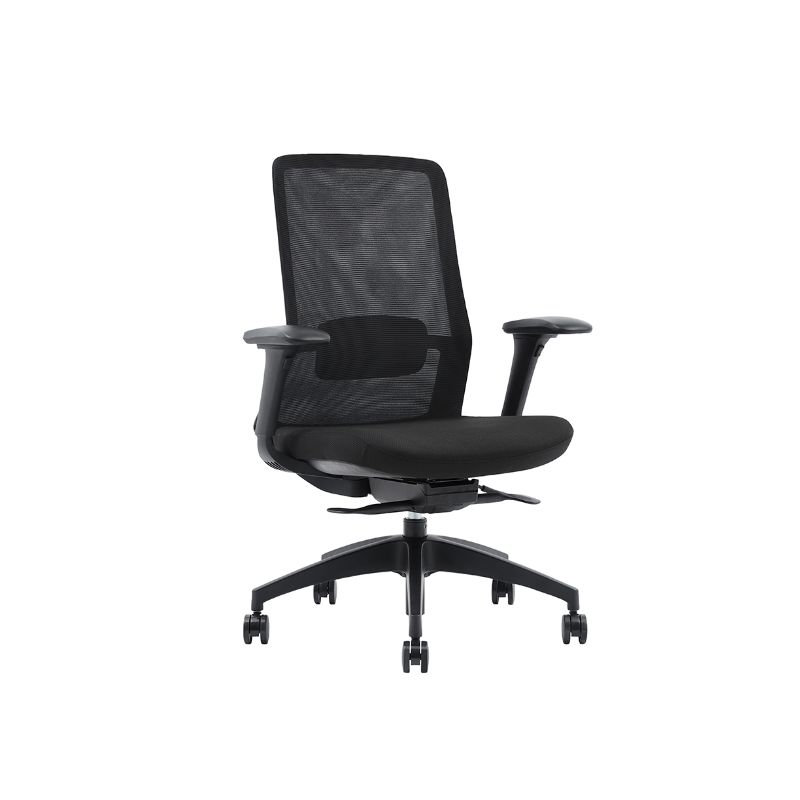 Fauteuil ergonomique synchrone sans appui tete noir