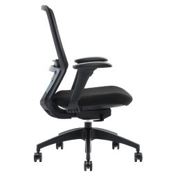 Fauteuil ergonomique synchrone sans appui tete noir