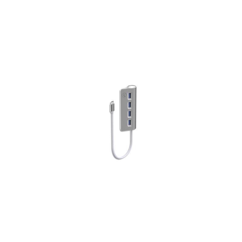 MOBILITY LAB Hub cylindre 4 ports USB-c Gris sidéral ML311821