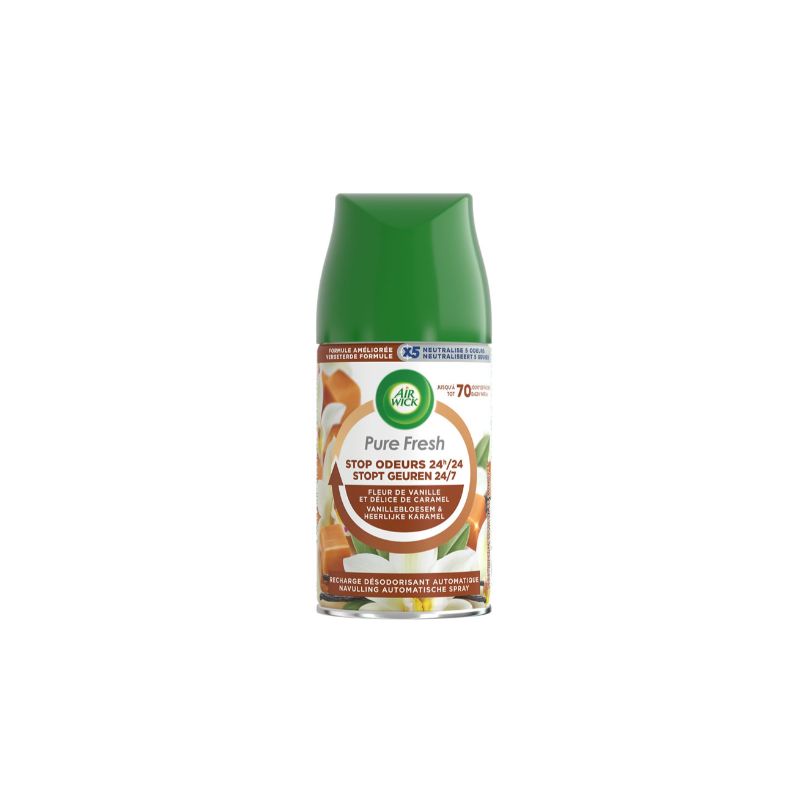 AIR WICK Pure Fresh Recharge diffuseur à la vanille et caramel 750ml