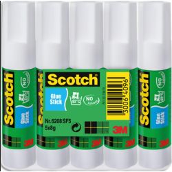 Scotch lot de 5 bâtons de colle 8g
