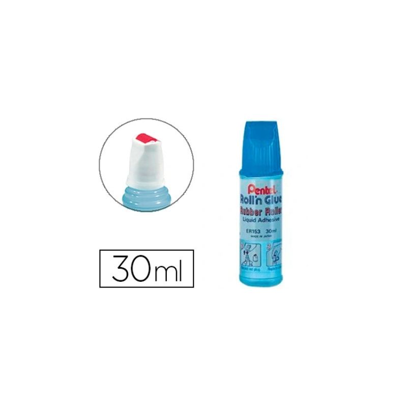 PENTEL Colle synthétique transparente flacon roulette 30ml