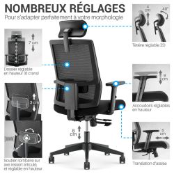 Fauteuil de bureau professionel