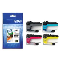 BROTHER Pack de 4 cartouches jet d'encre couleur LC426VAL