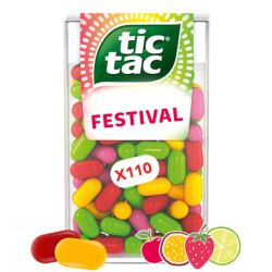 TIC TAC Pastilles à la cerise, passion, citron vert et fraise
