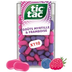 TIC TAC Pastilles à la myrtilles et framboises