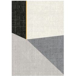 PAPERFLOW Tapis Canvas en polypropylène multicolore, tissage velours, L120 x H0,75 x P170 cm