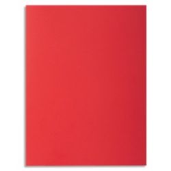 EXACOMPTA Paquet de 100 chemises ROCK'S en carte 210 grammes coloris Rouge