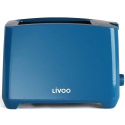 Grille-pain LIVOO bleu 7 positions avec fonction décongélation et réchauffage - éjection automatique