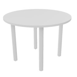 Tables rondes Ø 100 pieds tubes, 4 personnes